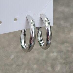 2 for $14! Silver Hoop Earrings NWOT